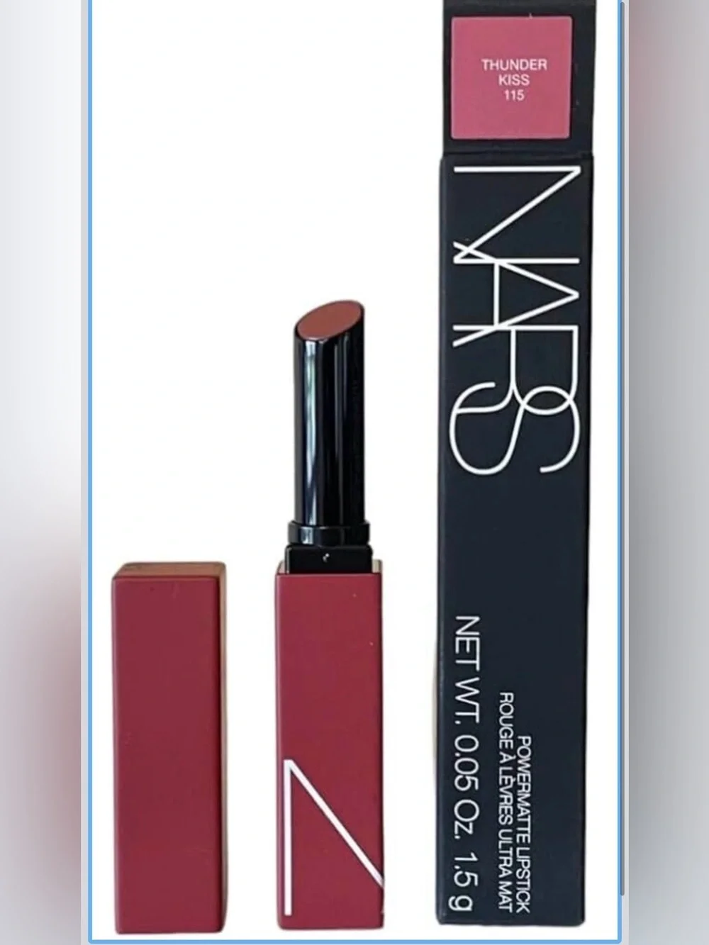 NARS Powermatte Lipstick - Thunder Kiss (115) Deep Rose Brown